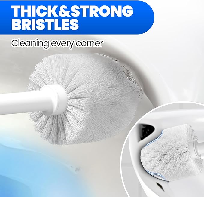 2 in 1 Toilet Brush and Plunger Set, Extended Handle Plunger, Toilet Bowl Brush - Image 4