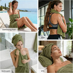 SEMAXE 12-Piece Family Bathroom Towel Set - Image 5