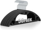 IEOKE Velvet Hangers 50 Pack: Felt Clothes Hangers Heavy Duty Shirt Sweater by IEOKE