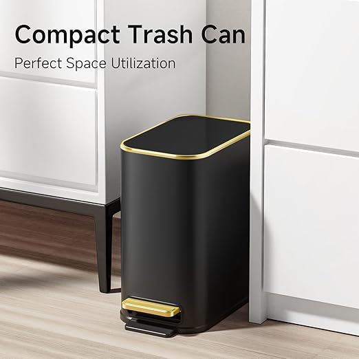 TIPGO Small Bathroom Trash Can - Image 2