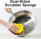 SmilePowo 5 Pack Cute Frog Scrub Sponge, Dual-Sided Temperature Controlled - Image 4