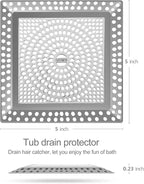 LEKEYE Shower Drain Hair Catcher | Drain Strainer | Shower Drain Cover - Image 3