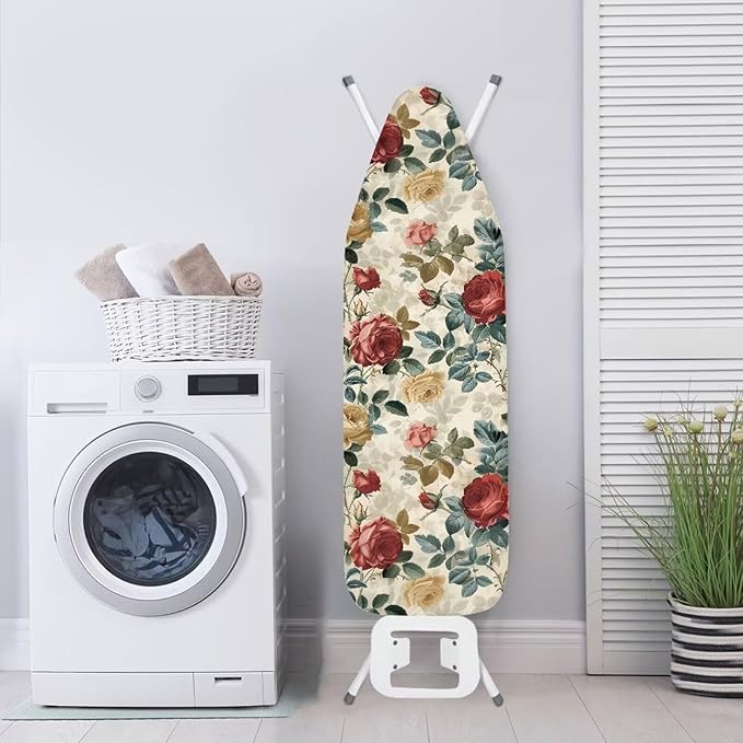 Vintage Rose Ironing Board Padded Cover Dust Covers Stretchable Iron Board - Image 3