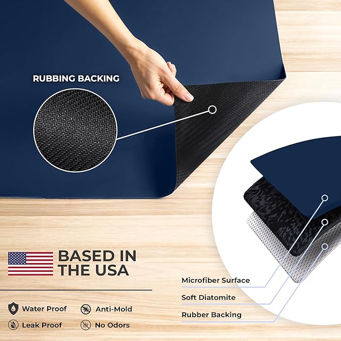 Dish Drying Mat Super Absorbent – 17" x 31" Coffee Mat - Image 6