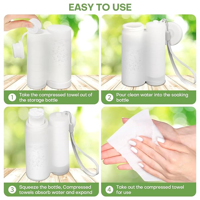 Compressed Towel Tablets 120 Count - Image 3