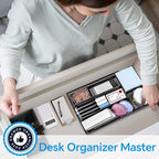 Desk Drawer Organizer, Office Drawer Divider Organizer Tray - Image 6