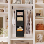 YOUDENOVA Hanging Closet Organizer, 5 Tier Hanging Closet Shelves - Image 2