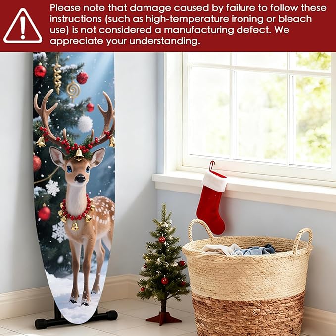 Nuxovilar Ironing Board Covers Winter Deer - Image 6