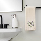 SKL Home Bee Lavender 100% Cotton Embroidered 2pc Hand Towel Set, Decorative - Image 2