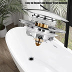 Bathtub Drain Stopper, Pop Up Tub Stopper and Cover, Bottom - Image 5