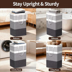 WOWBOX 2 Pack Laundry Hampers Baskets, Freestanding Dirty Clothes Hampers - Image 6
