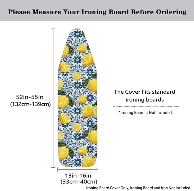 Sprowallow Tribal Lemon Ironing Board Cover and Pad - Image 5