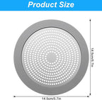 Flat Shower Drain Hair Catcher Stainless Steel Shower Drain Cover Hair Catcher - Image 2