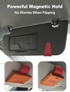 Patented Leather Car Air Freshener Visor Clip, Compatible - Image 5