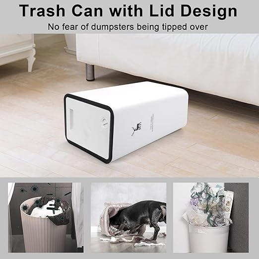XPIY Trash Can with Lid, 2 Pack 4 Gallons/15 Liters Garbage Can with Press Top - Image 3