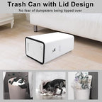 XPIY Trash Can with Lid, 2 Pack 4 Gallons/15 Liters Garbage Can with Press Top - Image 3