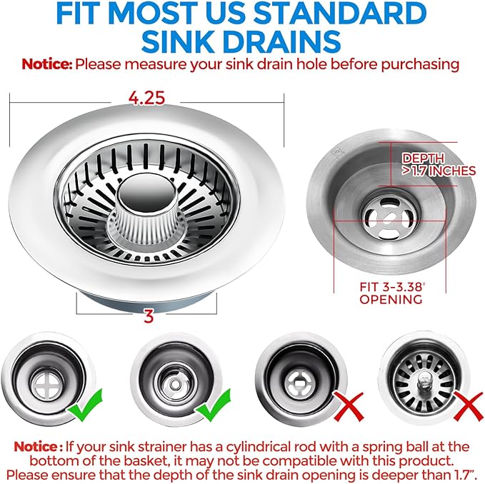 zaa Kitchen Sink Drain Strainer - Image 7