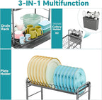 Simple Trending Dish Drying Rack, 2-Tier Dish Rack - Image 4