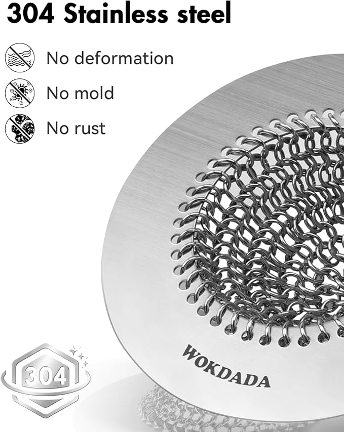 Sink Strainer with Stopper, Wokdada Revolutionary Clog-Free Food Catcher - Image 4