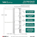 ClosetMaid SuiteSymphony Wood Closet Organizer Starter Kit - Image 3