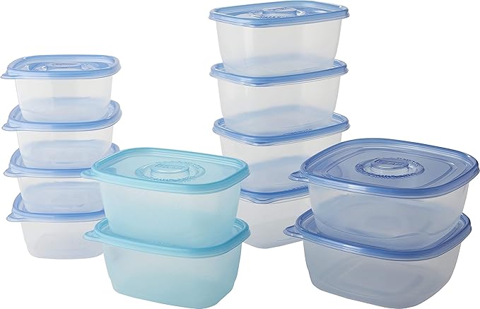 GladWare Food Storage Containers, Family Variety Pack, 24 Piece Set | by GladTrashFoodStorage