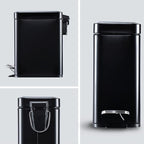 Home Zone Living 1.3 Gallon Small Bathroom Trash Can - Image 9