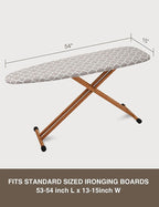 Ironing Board Cover and Pad 15"x54" Extra Thick Natural Cotton, Scorch and - Image 6