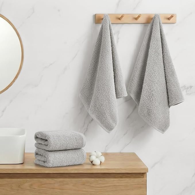 REDKISS 4-Pack Luxury Hand Towels, 16x32 Inch 450 GSM 100% Cotton, Super Soft - Image 6