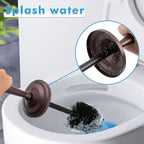 Bronze Toilet Brush and Holder Set, Stainless Steel Toilet Brush - Image 3