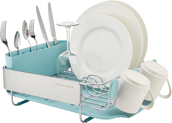 KitchenAid Compact Space Saving Rust Resistant Dish Rack - Image 6