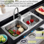 2PCS Kitchen Sink Strainers, Sink Drain Filter, Sink Basket Strainer, 4.5 Inch - Image 5