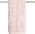 Artoid Mode 1 Pc Pink 3D Rabbit Jacquard Easter Hand Towels by ArtoidMode