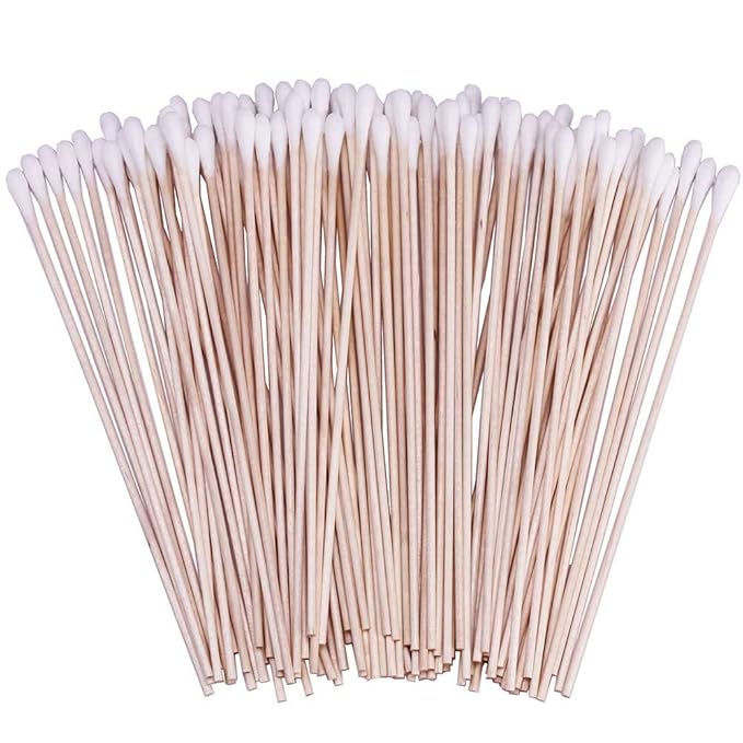 400 Count 6 Inch Long Cotton Swabs by BTYMS