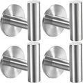 Vuzvuv Adhesive Brushed Nickel SUS304 Stainless Steel Towel Hooks – Heavy Duty by Vuzvuv