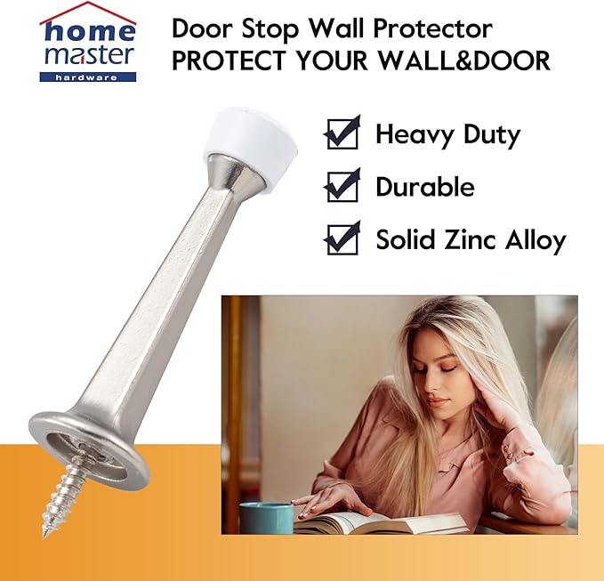 HOME MASTER HARDWARE Heavy Duty Solid Door Stopper - Image 4