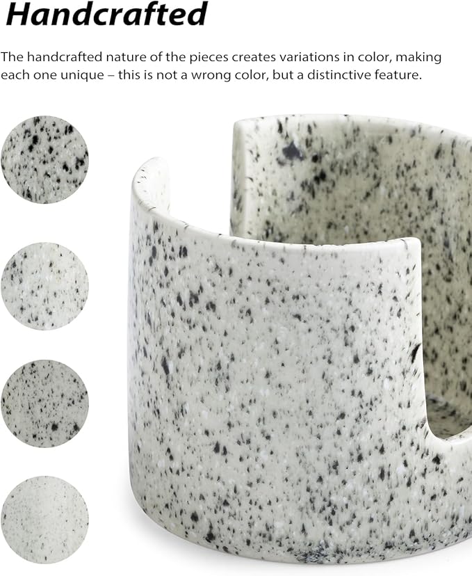 Kitchen Sink Sponge Holder, Dish Sponge Rack Ceramic Brush Holder Farmhouse - Image 5