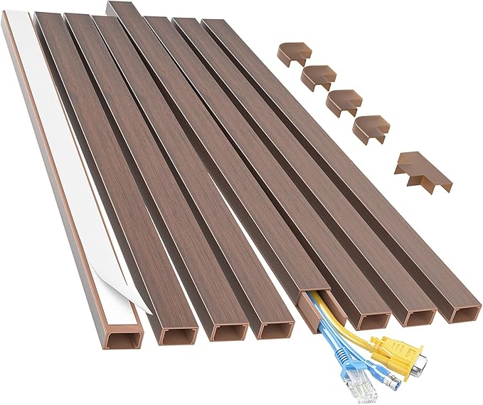 Yecaye Cord Hider, 113in Medium Cord Covers by Yecaye
