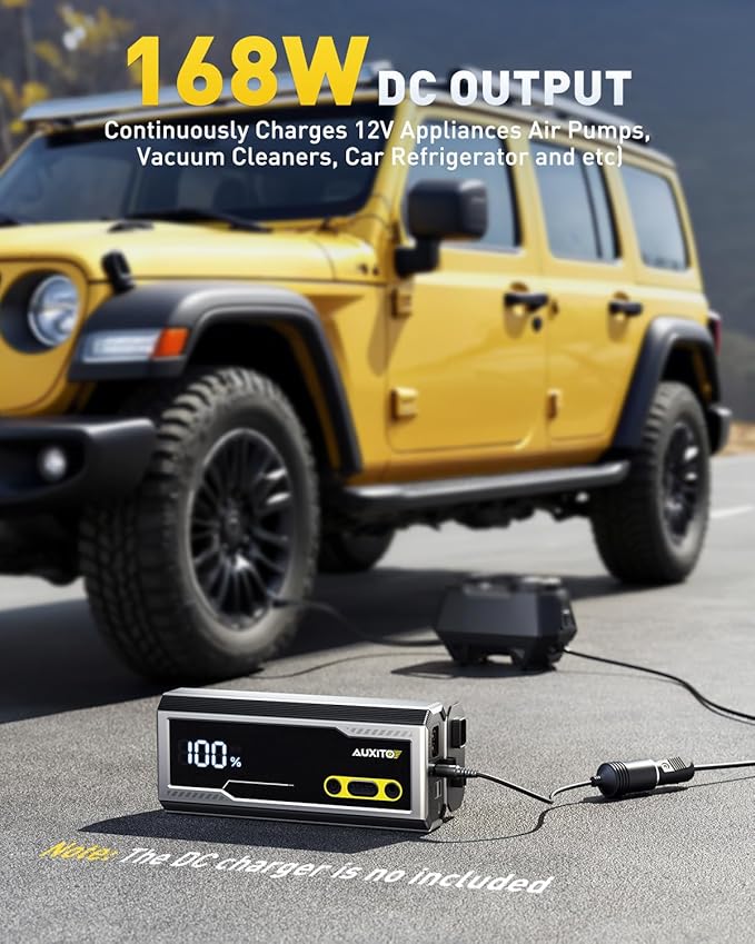 AUXITO 9500A Jump Starter, 12V Car Battery Jump Starter, Up to All Gas/All - Image 5