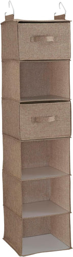 Household Essentials 6 Shelf Hanging Closet Organizer, Hanging Closet Shelf - Image 7
