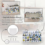 2pcs Large Wall Hanging Organizer Bag, Linen Fabric Door Hanging Storage Baskets - Image 3