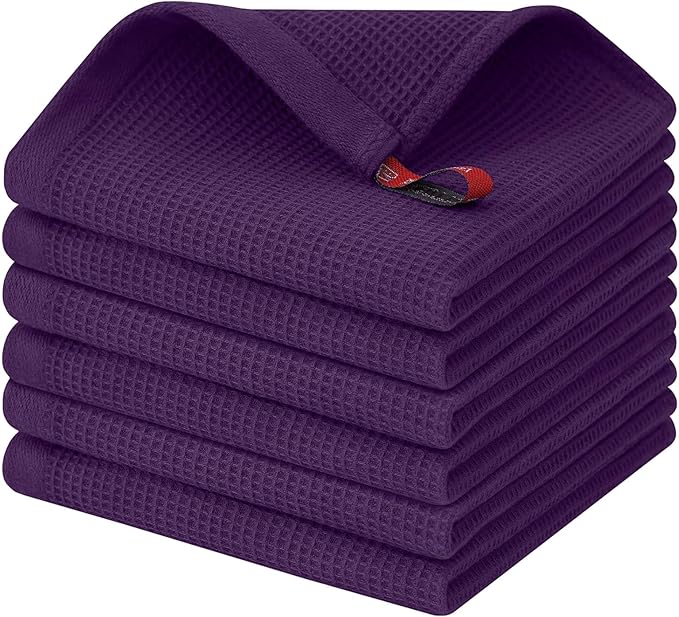 Homaxy 100% Cotton Waffle Weave Dish Cloths by Homaxy