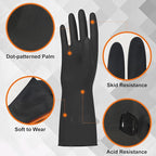 Beieverluck 10 Pairs Chemical Resistant Gloves Large Rubber Cleaning Gloves - Image 3