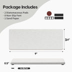 2PCS Bathroom Sink Vanity Trays, Water Absorbing Diatomite Stone Drying Soap - Image 2