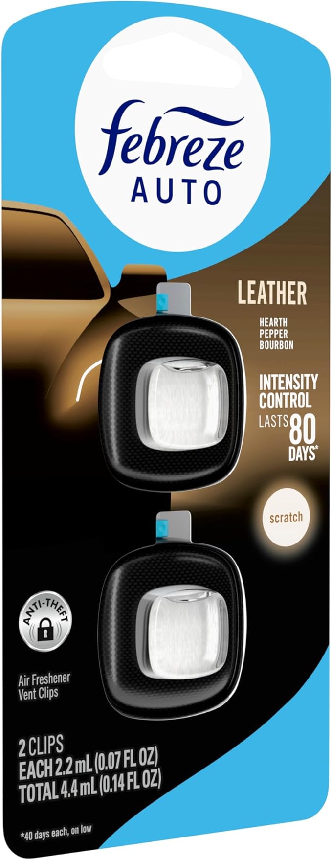 Febreze AUTO Air Freshener, Odor-Fighting Automotive Vent Clip, Scented Car - Image 11