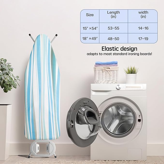 BNDX Ironing Board Cover, Stain Resistant & Durable Scorch, 2 Click Buckles - Image 6