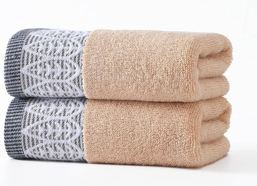 2 Pack Decorative Hand Towels, Leaf Design Cotton, Soft Absorbent Quick-Drying by Unknown