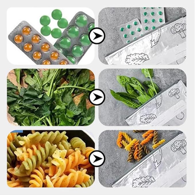 Reusable Aluminum Foil Sealable Storage Bags, 2025 New Resealable Vacuum Zipper - Image 5