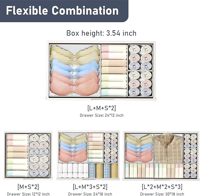 DIMJ Drawer Organizer Clothes Storage - Image 3