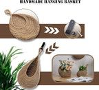 Hanging Fruit Large Basket Set of 3, Boho Wall Hanging Storage Basket - Image 7