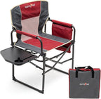 SUNNYFEEL Camping Directors Chair, Heavy Duty,Oversized Portable Folding Chair with Side Table, Pocket for Beach, Fishing,Trip,Picnic,Lawn,Concert Outdoor Foldable Camp Chairs by SunnyFeelCamping